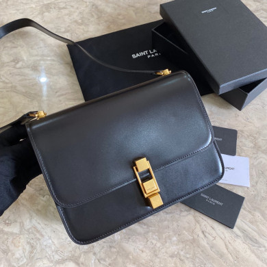 LE CARRE SATCHEL IN BOX SAINT LAURENT LEATHER