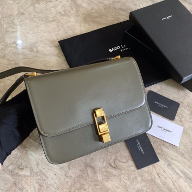LE CARRE SATCHEL IN BOX SAINT LAURENT LEATHER