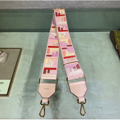 STRAP YOU, Beige ribbon shoulder strap, FENDI BAG ACCESSOIRES