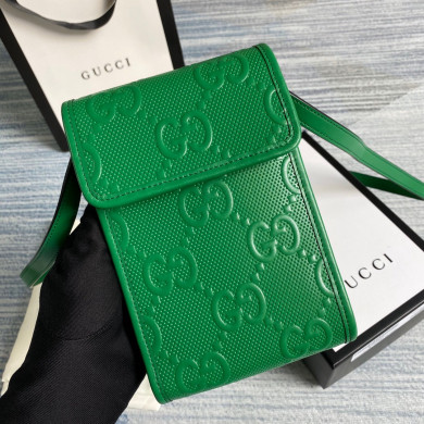 625571 GG embossed mini bag, gucci Strapped Wallets for Men