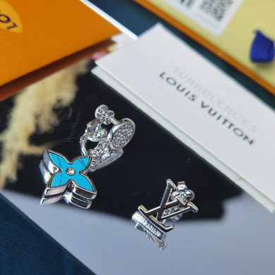 Earrings, Louis Vuitton LV