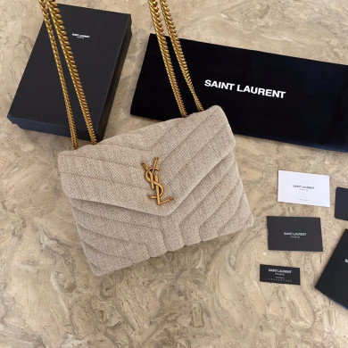 494699 LOULOU SMALL IN MATELASSÉ “Y”, YSL SAINT LAURENT