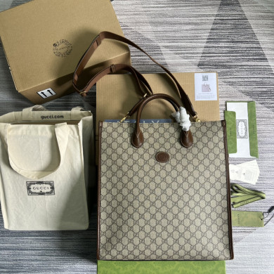 674155 Medium tote with Interlocking G, gucci Bags for Men