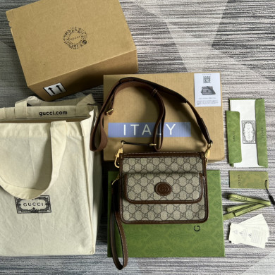 674164 Messenger bag with Interlocking G, gucci Bags for Men