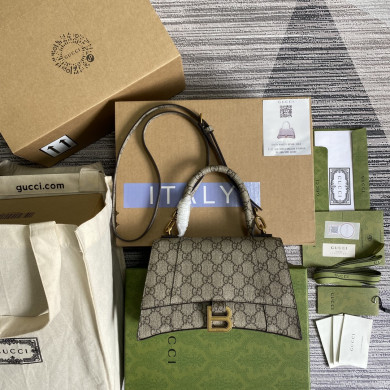 HOURGLASS SMALL TOP HANDLE BAG, Balenciaga X Gucci Bag