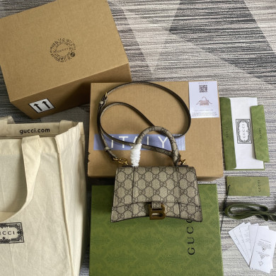 HOURGLASS XS TOP HANDLE BAG, Balenciaga X Gucci Bag
