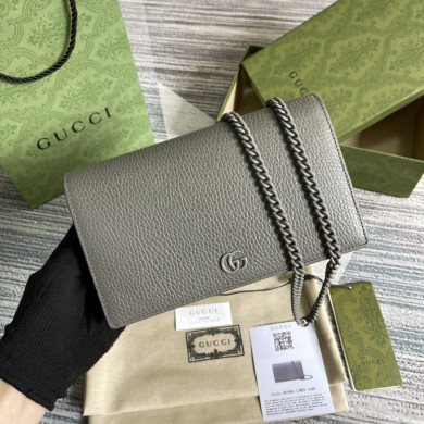 497985  GG Marmont chain wallet, Gucci Chain Wallets for Women