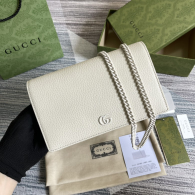 497985  GG Marmont chain wallet, Gucci Chain Wallets for Women