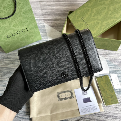 497985  GG Marmont chain wallet, Gucci Chain Wallets for Women