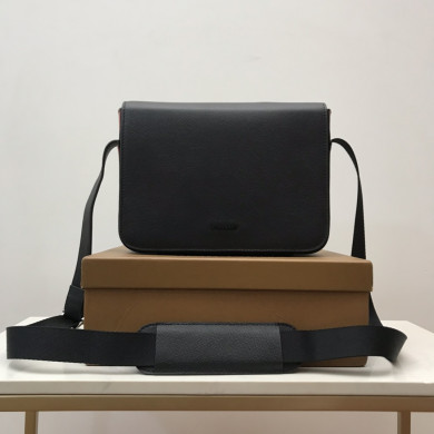 Small Grainy Leather Messenger Bag BURBERRY BAGS