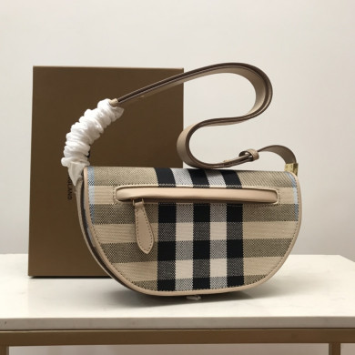 Small Cotton Olympia Bag, Burberry