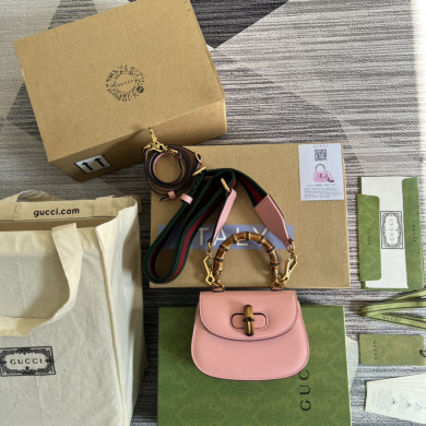 686864 Mini top handle bag with Bamboo, gucci Top Handle Bags for Women