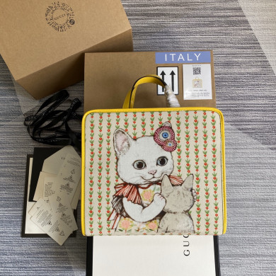 605614 Children's G heart print tote bag