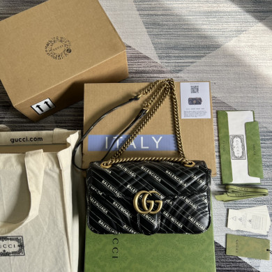 443497 The Hacker Project small GG Marmont bag, GUCCI SHOULDER BAGS FOR WOMEN
