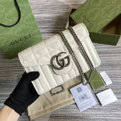 474575 GG Marmont matelassé mini bag, gucci Chain Wallets for Women