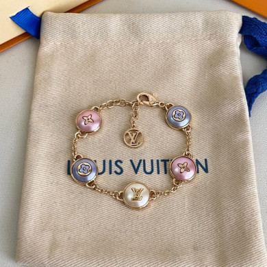 LV Color Blossom Medallion Bracelet – Pink, Ivory & Lilac