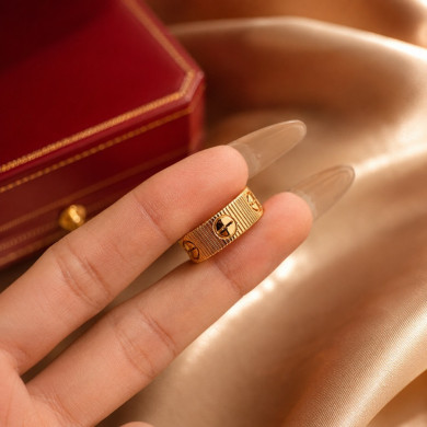 Cartier ring , stainless steel 