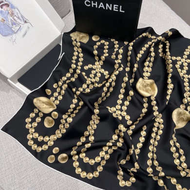 Double-Sided 100% real Silk  Shawl scarf – CHASCA-287 | 90 × 90 cm