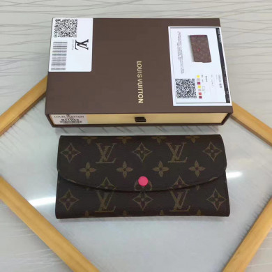 Louis Vuitton LV, M41943, EMILIE WALLET, 7.7 X 3.9 X 0.8 inches