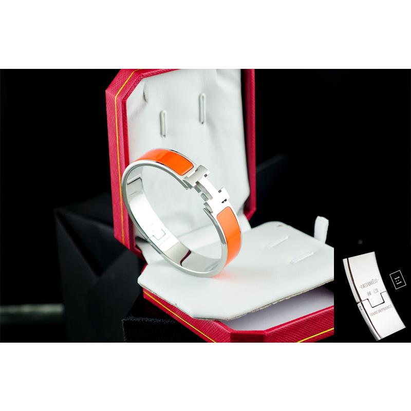 Hermes Bracelets & Bangles Stainless Steel, Perimeter 17cm, width 12mm, thick 3mm