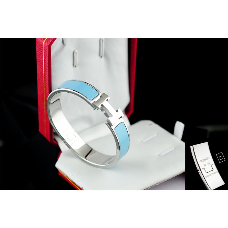 Hermes Bracelets & Bangles Stainless Steel, Perimeter 17cm, width 12mm, thick 3mm