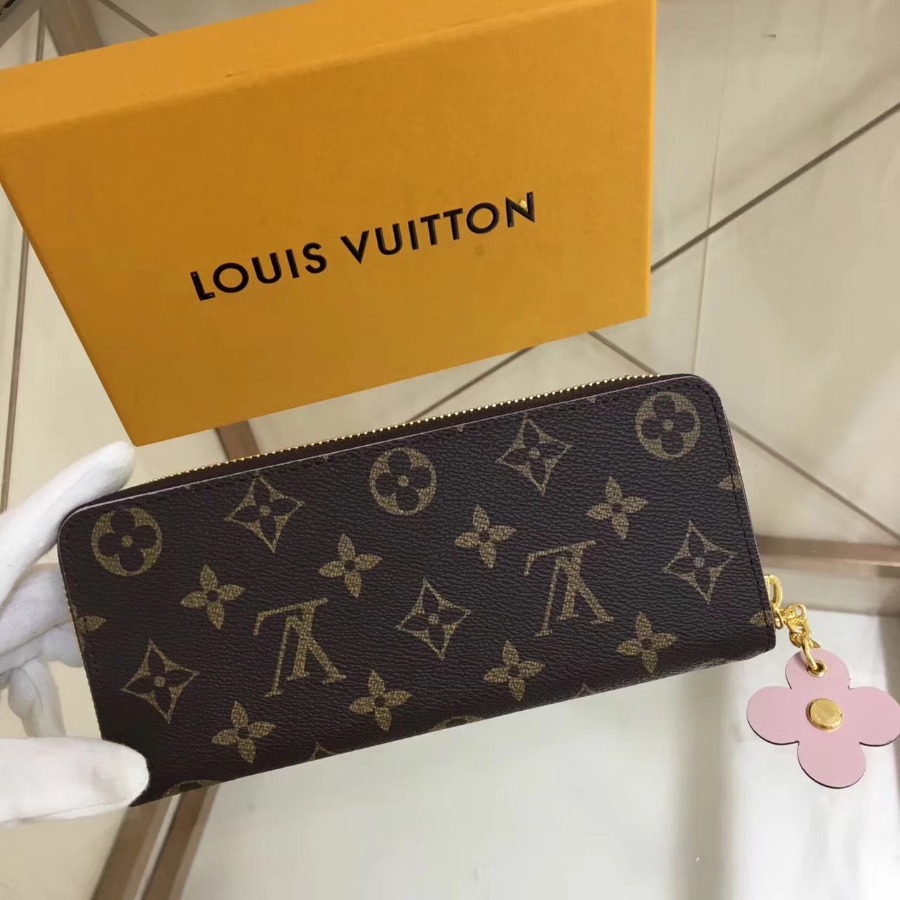 M64201, CLEMENCE WALLET, LOUIS VUITTON LV WALLETS, 7.7 x 3.5 x 0.6 inches