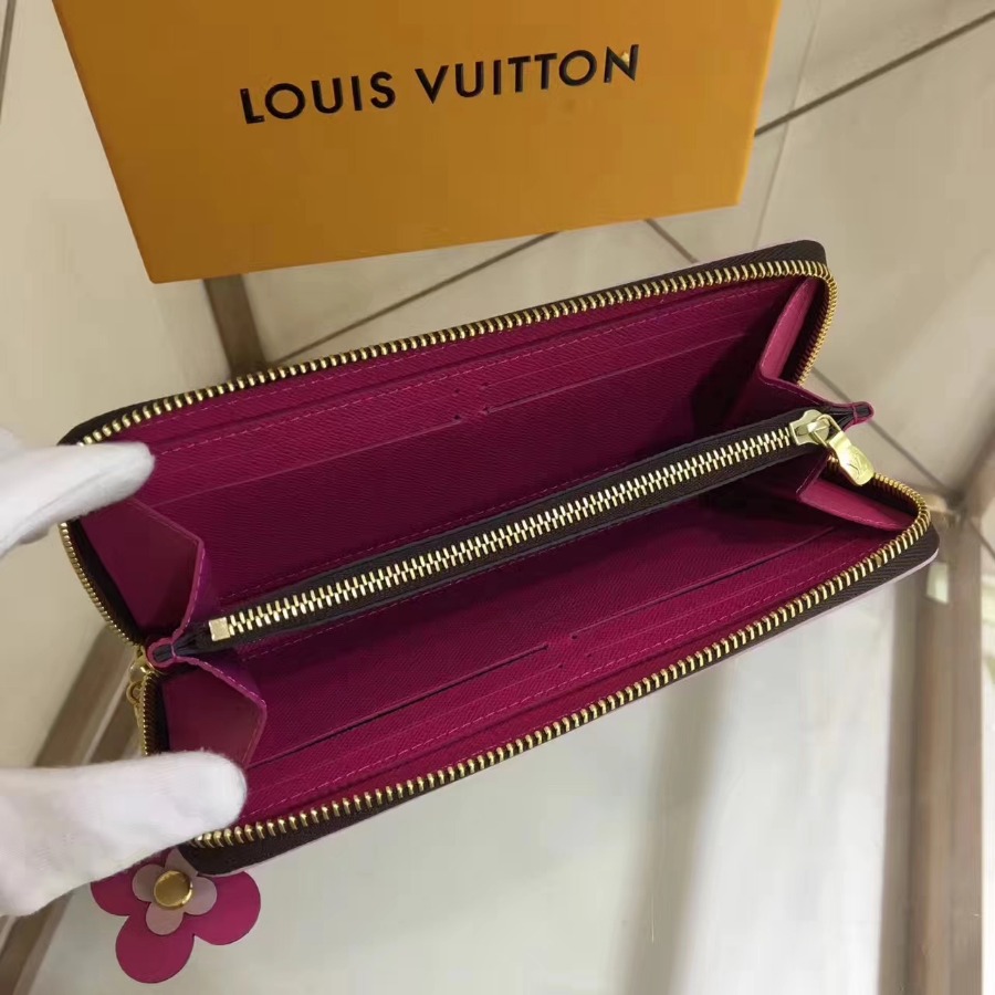 M64201, CLEMENCE WALLET, LOUIS VUITTON LV WALLETS, 7.7 x 3.5 x 0.6 inches
