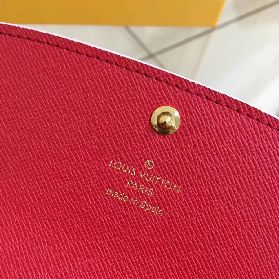 M64202DH, EMILIE WALLET, LOUIS VUITTON LV WALLETS, 7.7 x 3.9 x 0.6 inches
