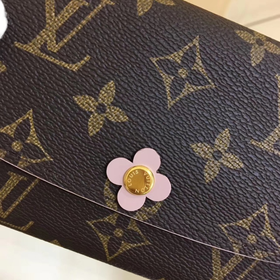 M64202F, EMILIE WALLET, LOUIS VUITTON LV WALLETS, 7.7 x 3.9 x 0.6 inches