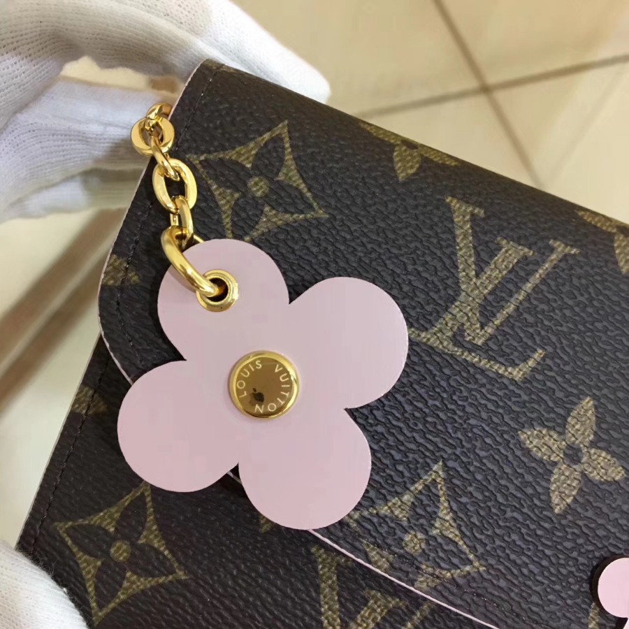 M64202F, EMILIE WALLET, LOUIS VUITTON LV WALLETS, 7.7 x 3.9 x 0.6 inches