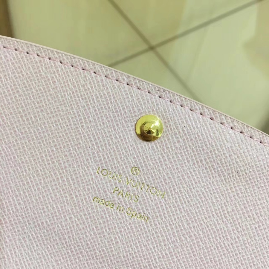 M64202F, EMILIE WALLET, LOUIS VUITTON LV WALLETS, 7.7 x 3.9 x 0.6 inches