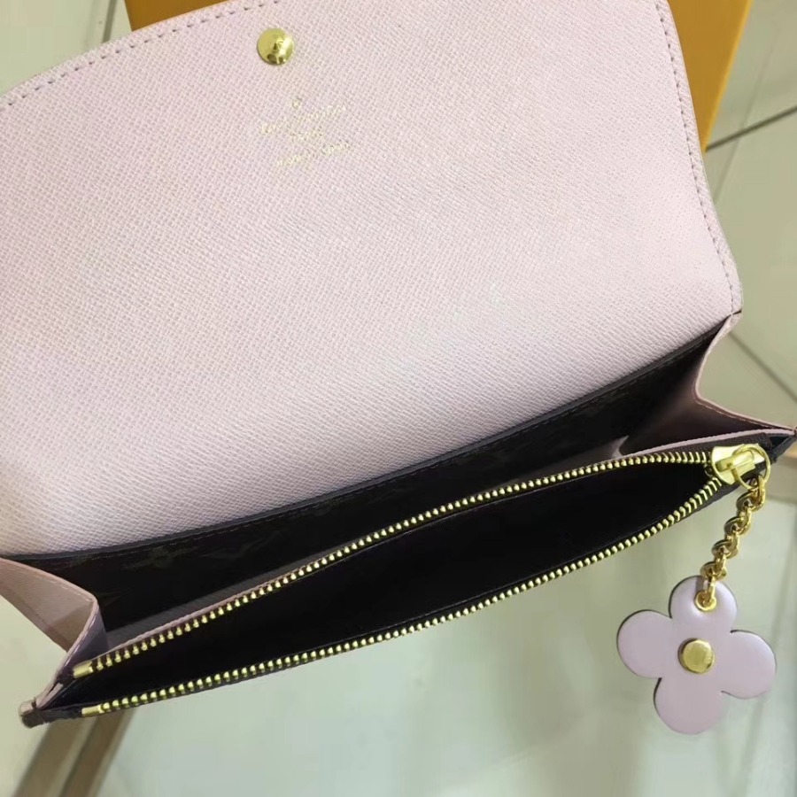 M64202F, EMILIE WALLET, LOUIS VUITTON LV WALLETS, 7.7 x 3.9 x 0.6 inches