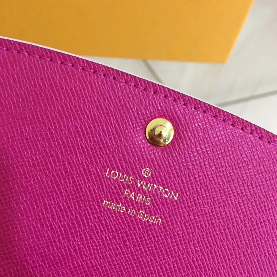M64202, EMILIE WALLET, LOUIS VUITTON LV WALLETS, 7.7 x 3.9 x 0.6 inches