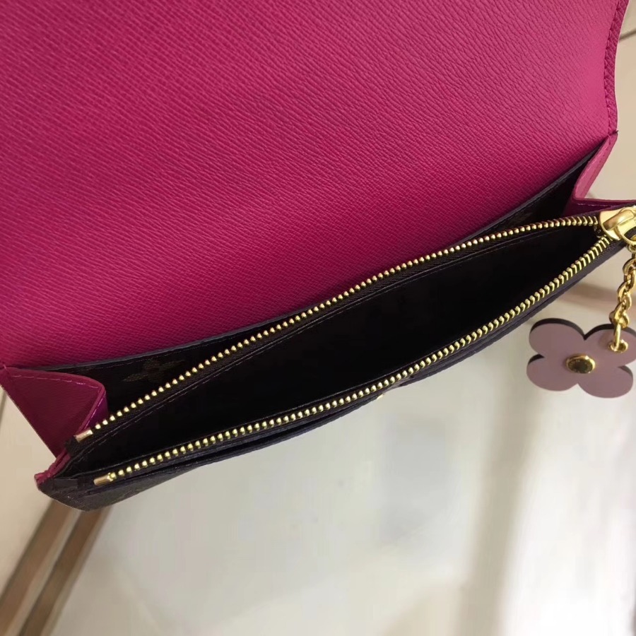 M64202, EMILIE WALLET, LOUIS VUITTON LV WALLETS, 7.7 x 3.9 x 0.6 inches