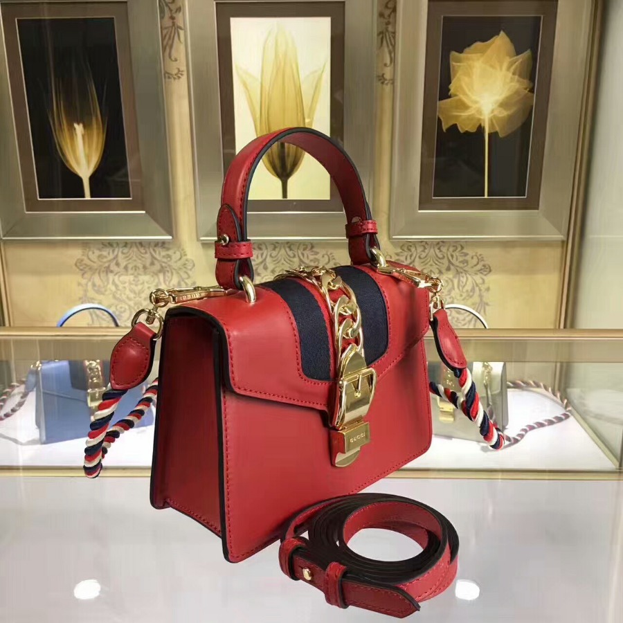 Gucci Sylvie leather mini bag, 470270, 8