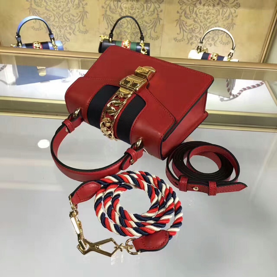 Gucci Sylvie leather mini bag, 470270, 8