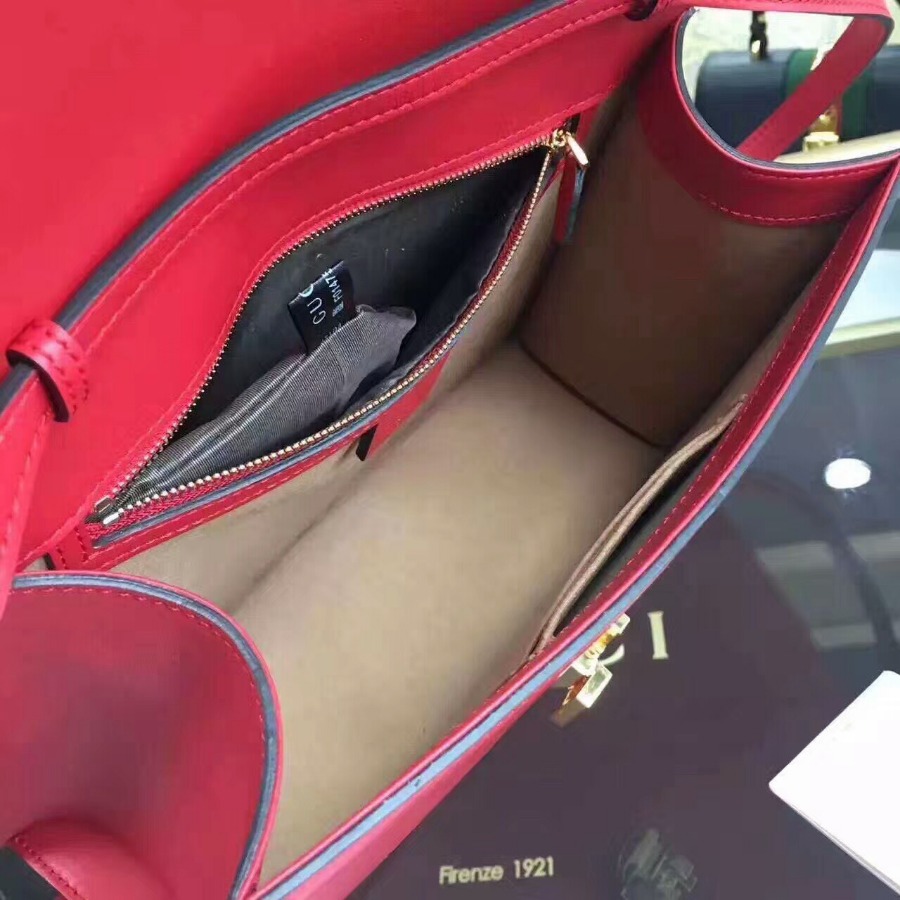 GUCCI Sylvie leather top handle bag, handbags