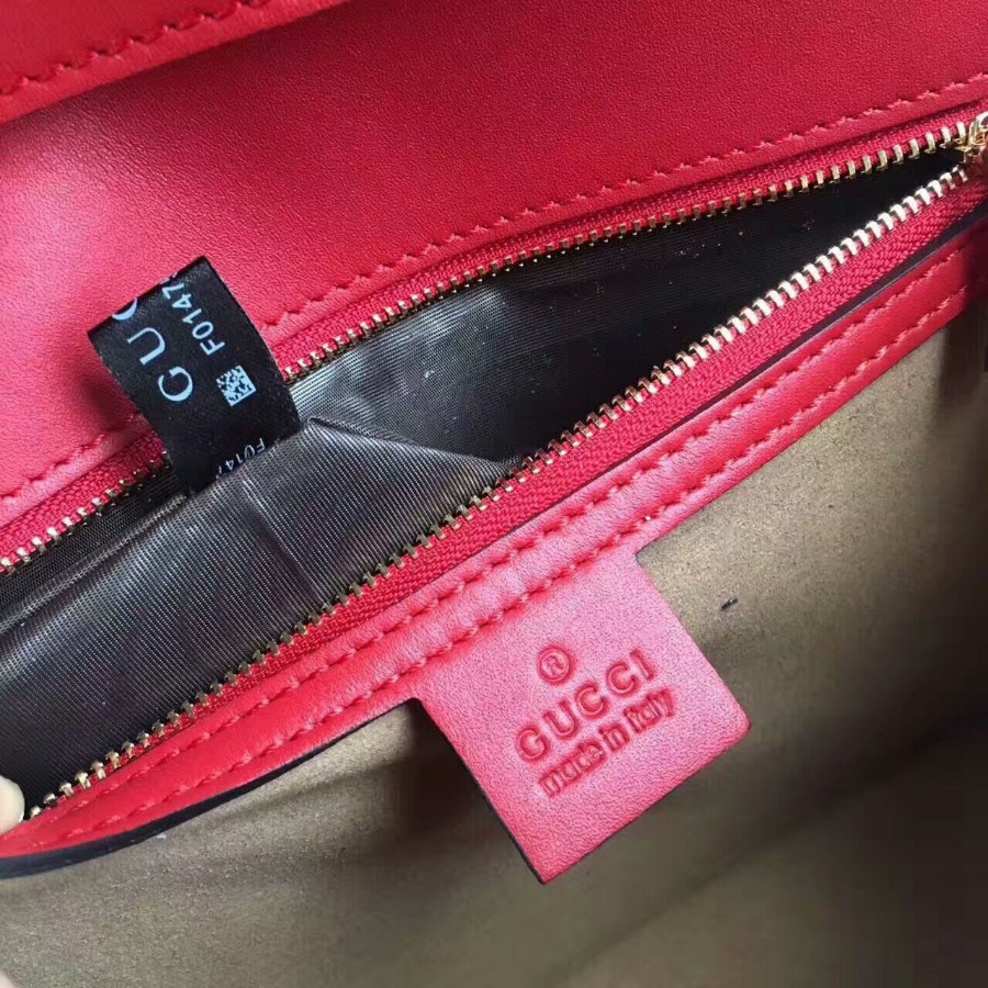 GUCCI Sylvie leather top handle bag, handbags