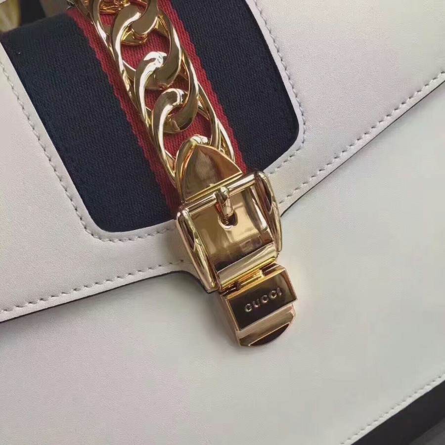 431665, GUCCI Sylvie leather top handle bag, handbags