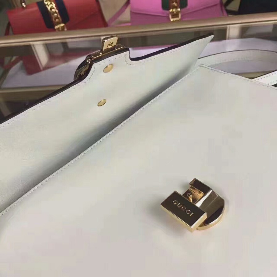 431665, GUCCI Sylvie leather top handle bag, handbags