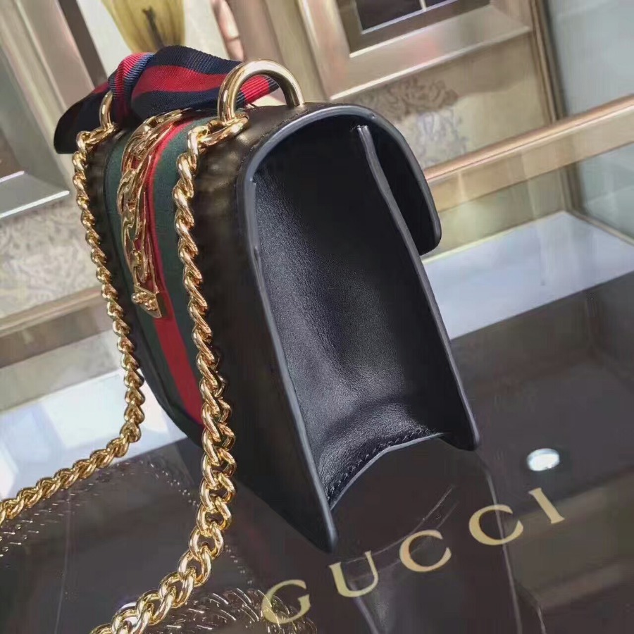 GUCCI Sylvie leather mini chain bag, handbags