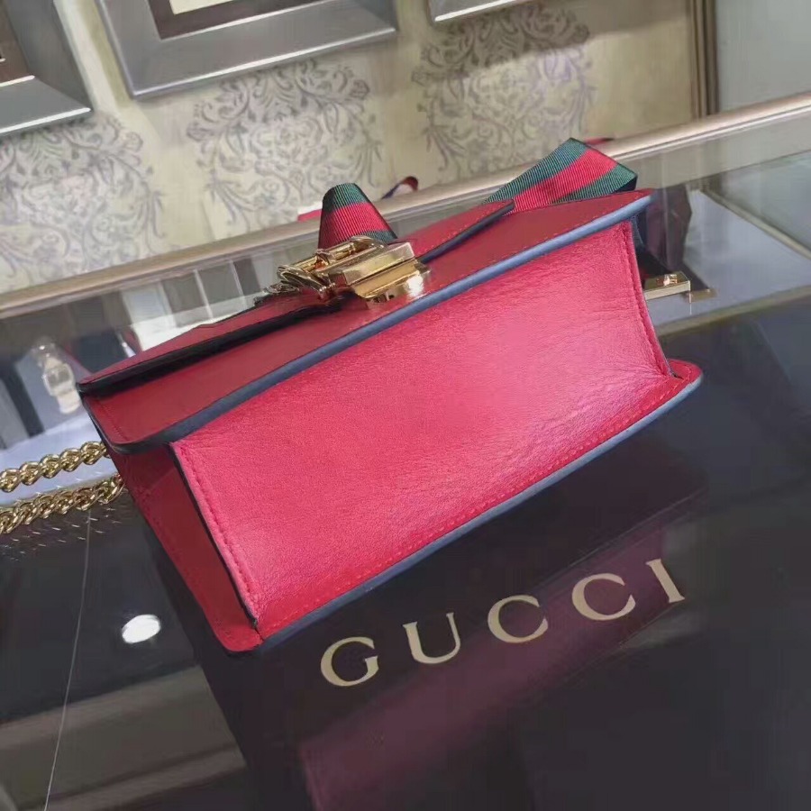 GUCCI Sylvie leather mini chain bag, handbags