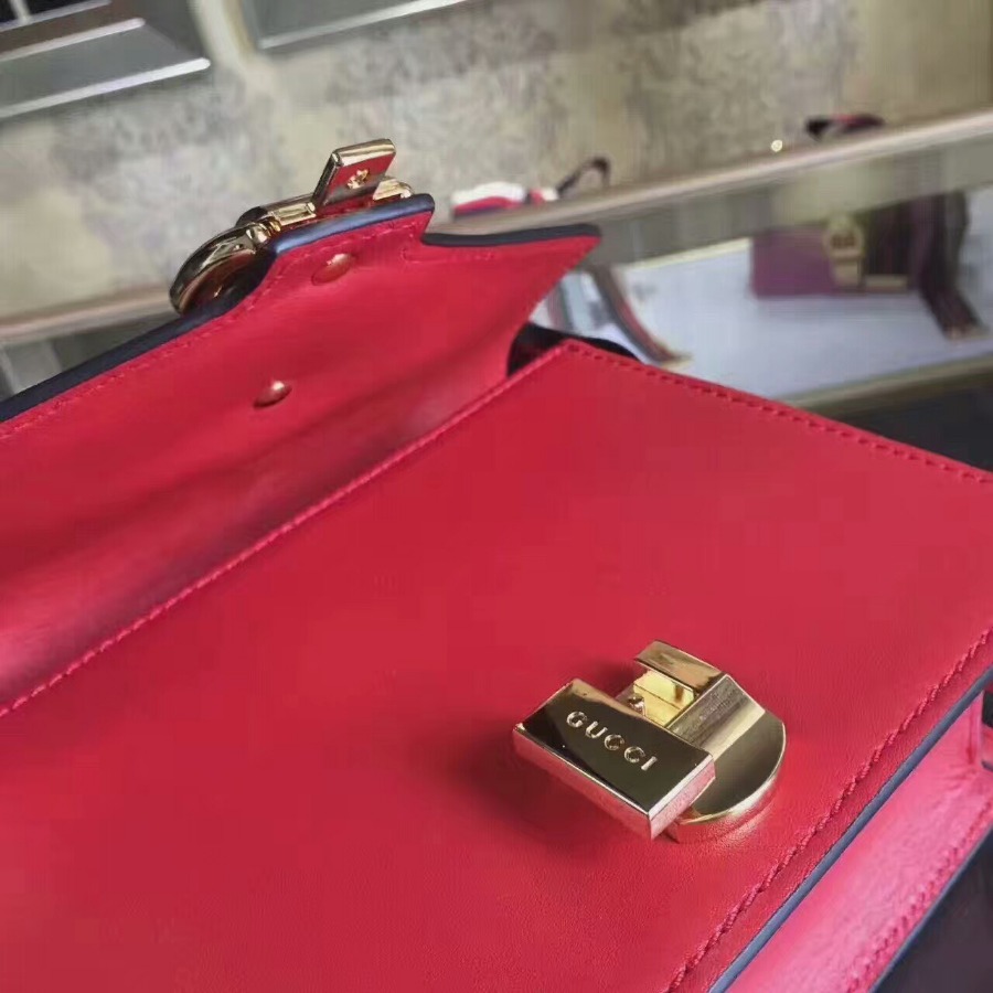 GUCCI Sylvie leather mini chain bag, handbags