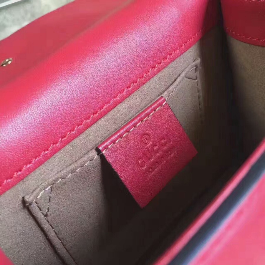 GUCCI Sylvie leather mini chain bag, handbags