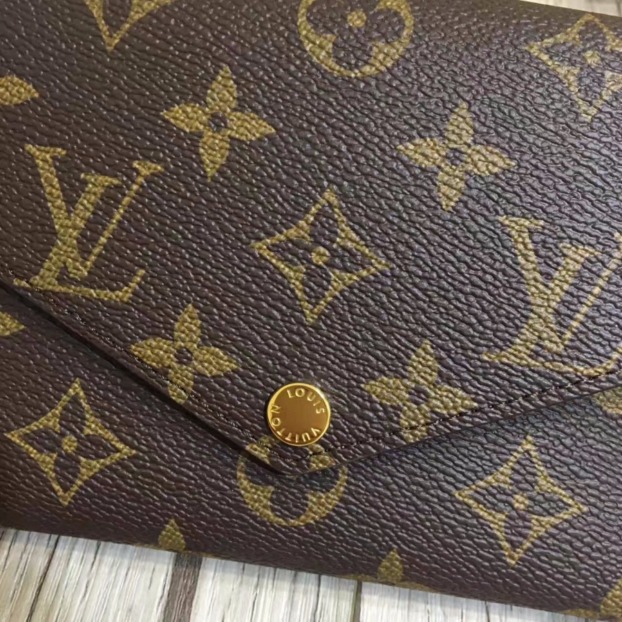 LOUIS VUITTON LV, JEANNE WALLET M62203,7.5 x 4.3 x 0.4 inches