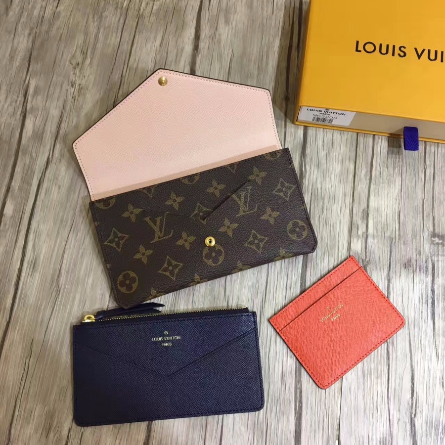 LOUIS VUITTON LV, JEANNE WALLET M62203,7.5 x 4.3 x 0.4 inches