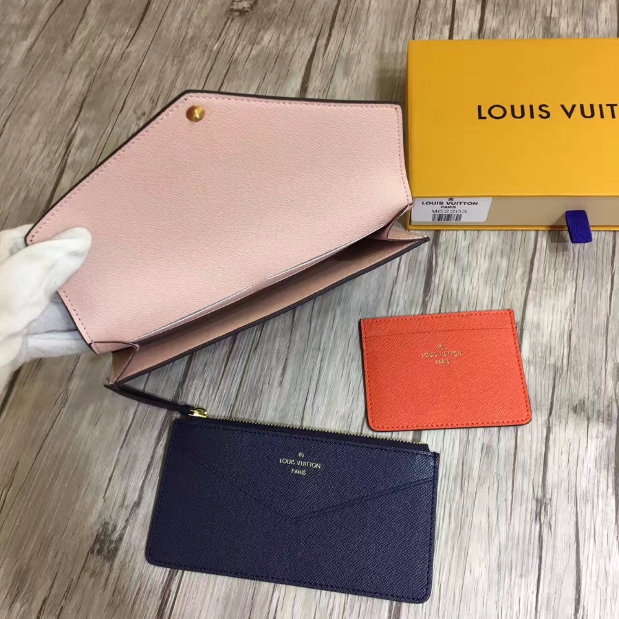 LOUIS VUITTON LV, JEANNE WALLET M62203,7.5 x 4.3 x 0.4 inches
