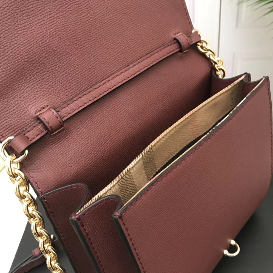 Burberry, 40585841, Small Leather Crossbody Bag