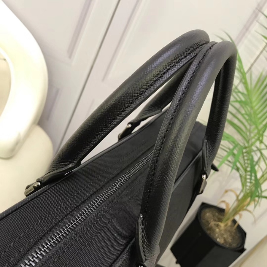 Burberry, 39583521, Crossbody briefcase with leather trim