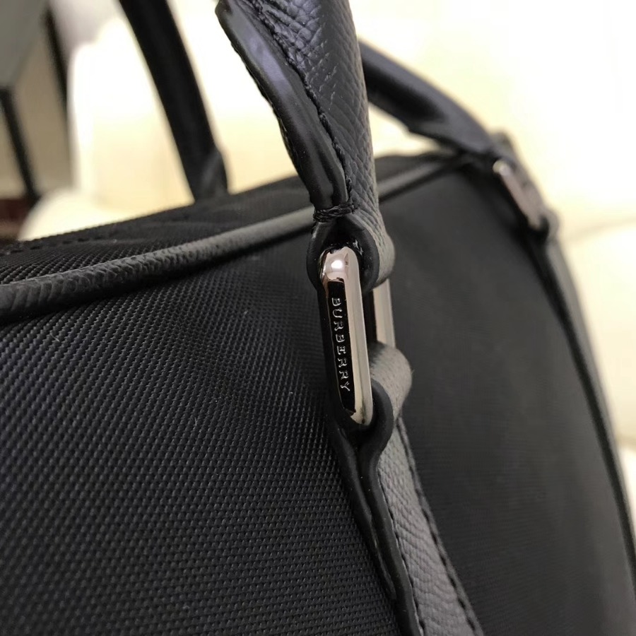 Burberry, 39583521, Crossbody briefcase with leather trim
